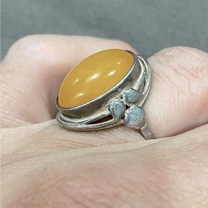 Opaque Amber Ring